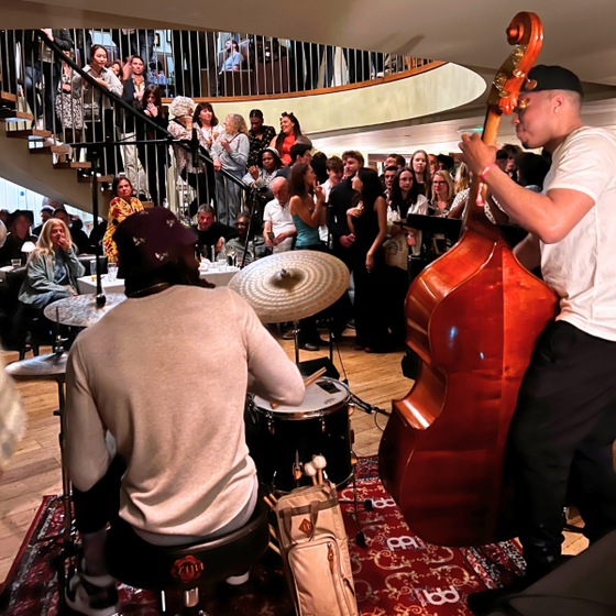 Band and crowd at Hotel du Vin