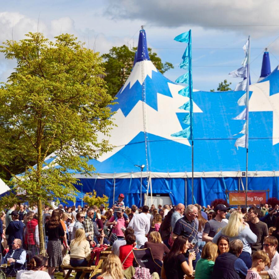 Crowd outside Big Top